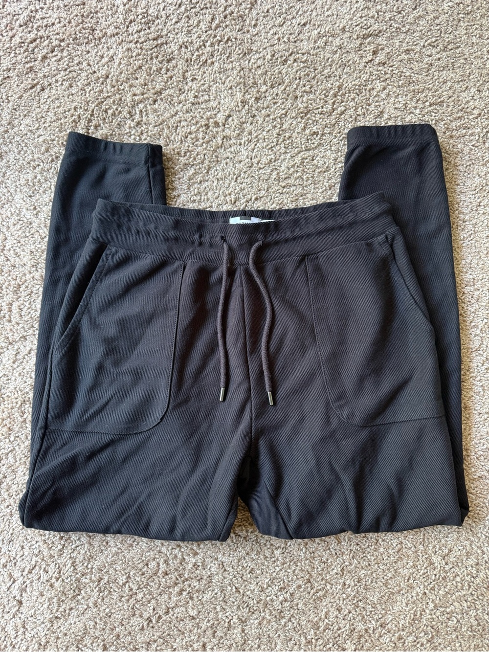Topman Men's Black Jogger Pants - Casual Drawstring Sweatpants - Picture 2 of 3